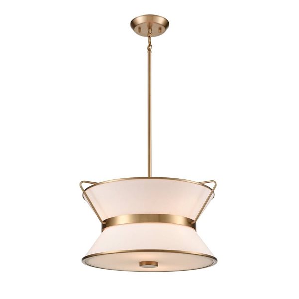 Artcraft Lighting Layla 17-in Brushed Brass Chandelier