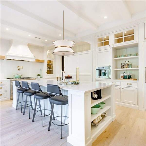 Artcraft Lighting Layla 17-in Brushed Brass Chandelier