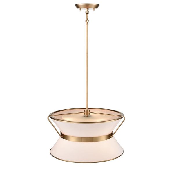Artcraft Lighting Layla 17-in Brushed Brass Chandelier