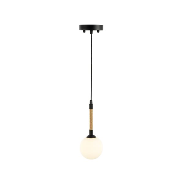 Artcraft Lighting Capilano Black 1-Light Pendant Light