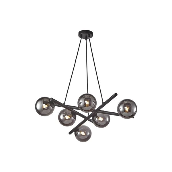 Artcraft Lighting Modena Black 6-Light Chandelier