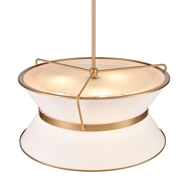 Artcraft Lighting Layla 23.5-in Brushed Brass Chandelier