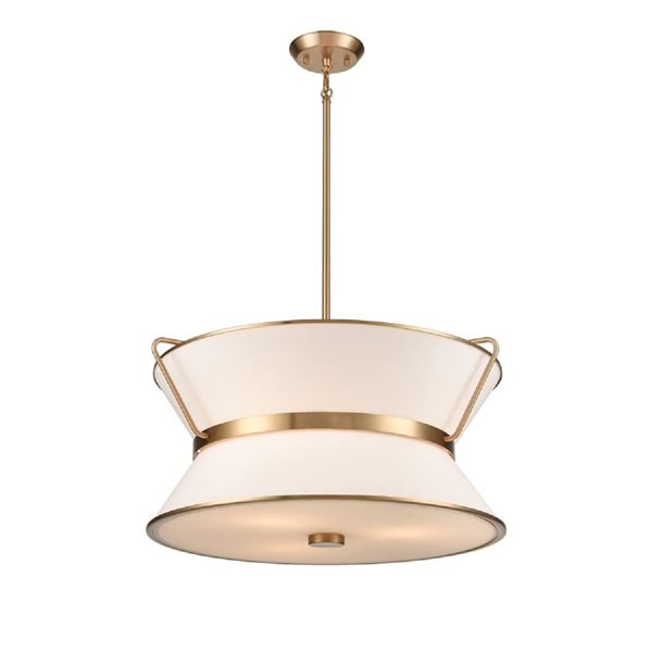 Artcraft Lighting Layla 23.5-in Brushed Brass Chandelier