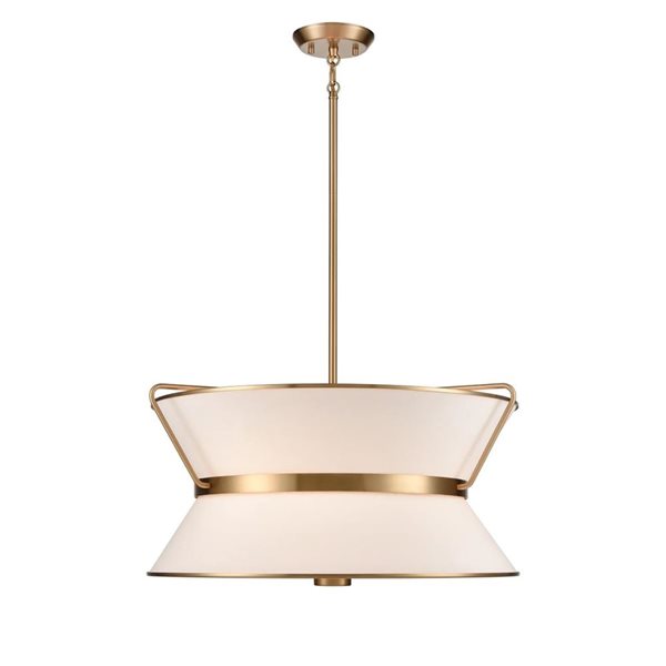 Artcraft Lighting Layla 23.5-in Brushed Brass Chandelier