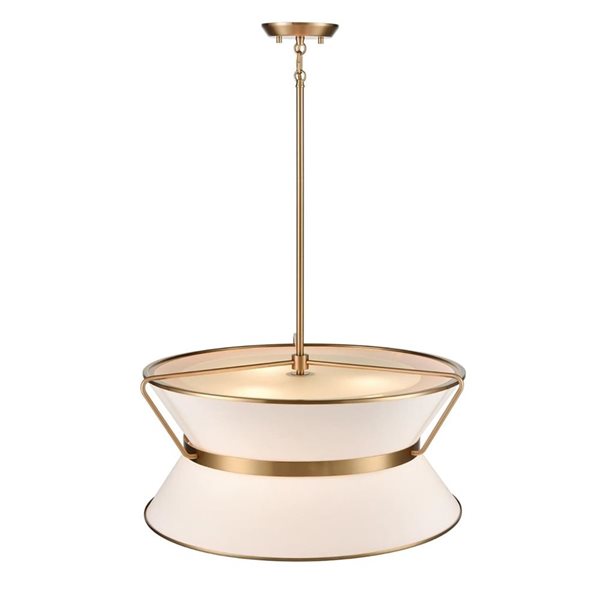 Artcraft Lighting Layla 23.5-in Brushed Brass Chandelier