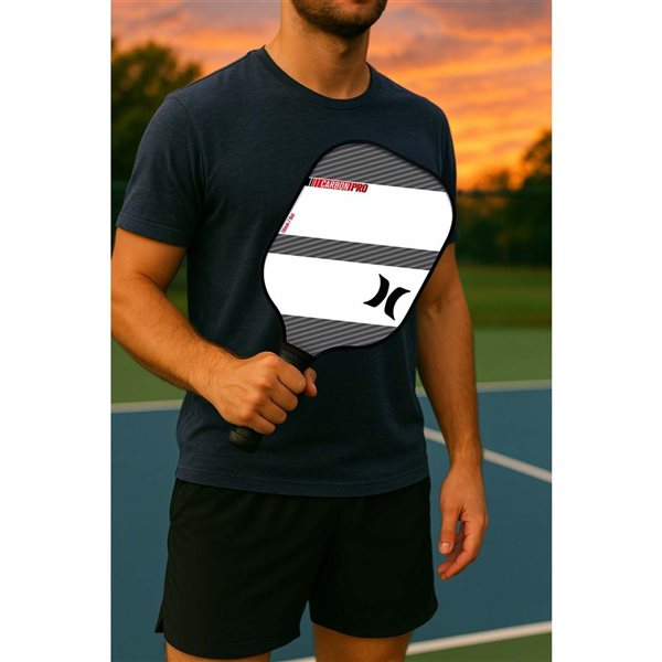 Hurley White Fiberglass Pickle Ball Paddle