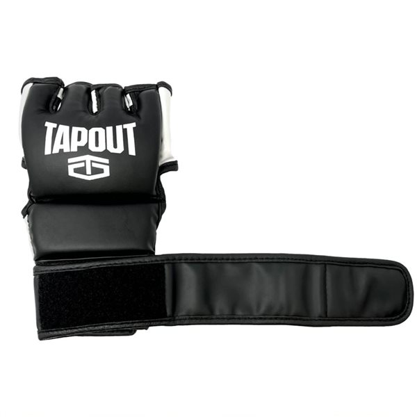 Tapout Black 12 Oz Black MMA Gloves
