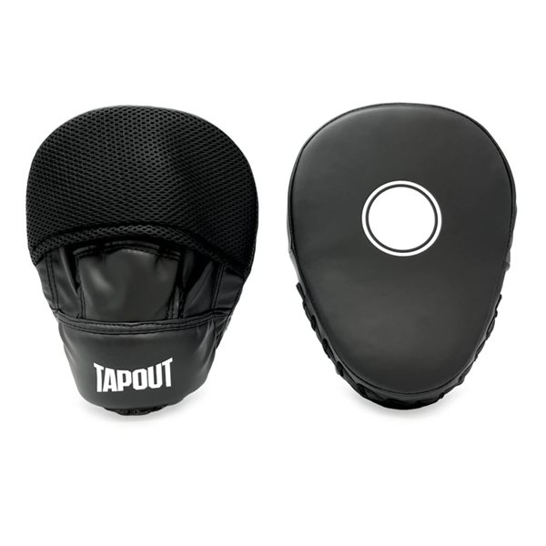 Tapout Black 10 Oz 4-Piece MMA Gloves Pads Kit