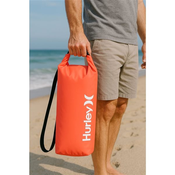 Hurley 30L Waterproof Solid Neon Pink Dry Bag