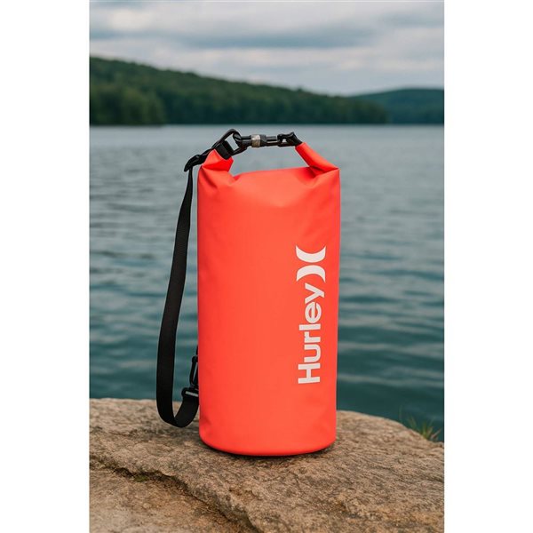 Hurley 30L Waterproof Solid Neon Pink Dry Bag