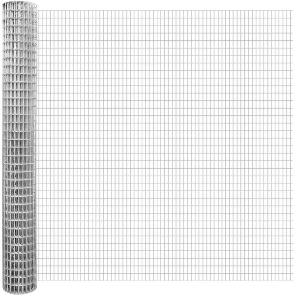 Fencer Wire 2-ft x 50-ft 16-Gauge Galvanized Steel Wire Fencing w/ 1 x 1/2-in Mesh