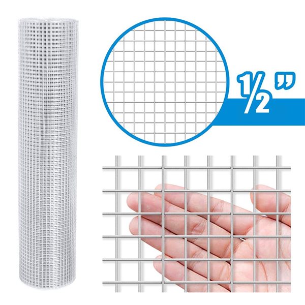 Fencer Wire 4 x 50-ft 19-Gauge Hardware Cloth w/ 1/2-in Mesh