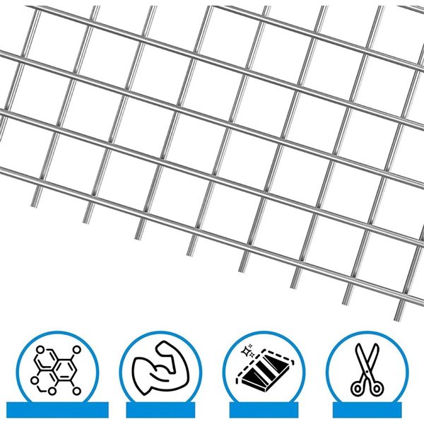 Fencer Wire 4 x 50-ft 19-Gauge Hardware Cloth w/ 1/2-in Mesh