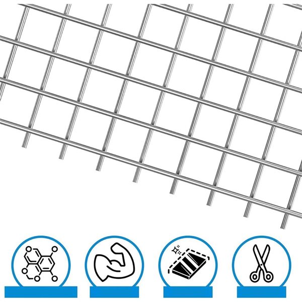 Fencer Wire 3 x 100-ft 23-Gauge Hardware Cloth w/ 1/4-in Mesh