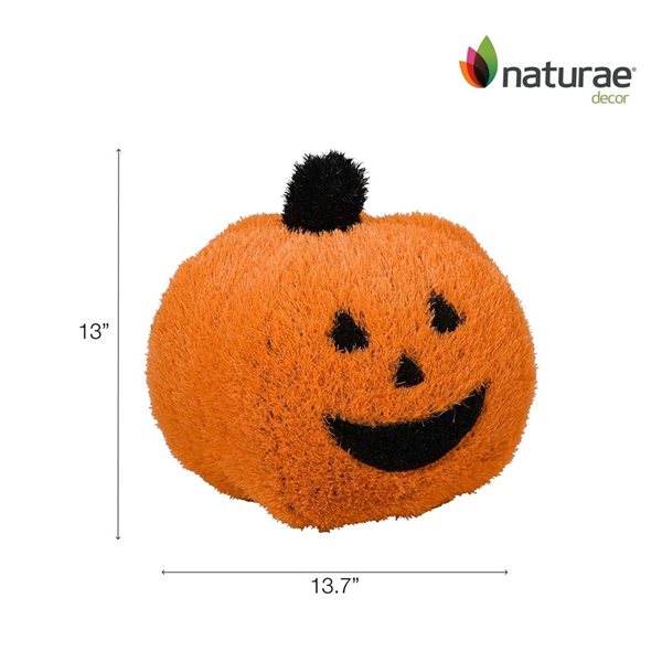 Naturae Decor 13-in Topiary Pumpkin