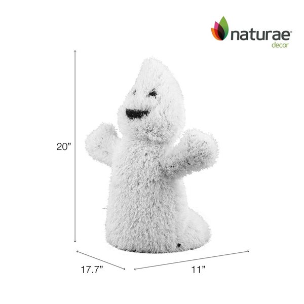 Naturae Decor Plush Topiary 20-in Halloween Ghost