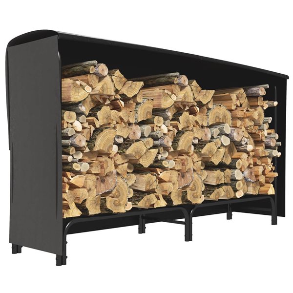 Outsunny 6ft Firewood Rack with Cover Wood Storage Holder