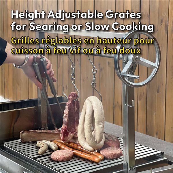 Prokan European Ledge Infinity Argentine BBQ Grill Island