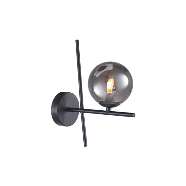 Artcraft Lighting Modena 11.5-in H Modern Sputnik-Style Wall Sconce - Black