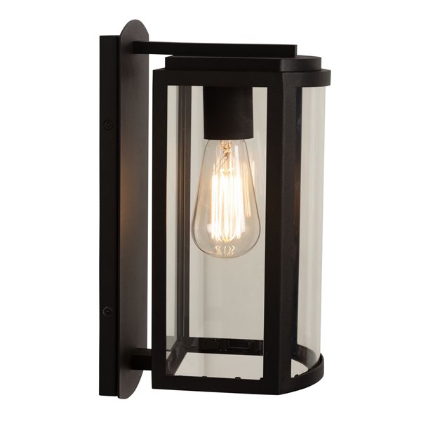 Artcraft Lighting Lakewood 13-in W 1-Light Transitional Outdoor Wall Sconce - Matte Black