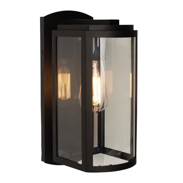 Artcraft Lighting Lakewood 13-in W 1-Light Transitional Outdoor Wall Sconce - Matte Black