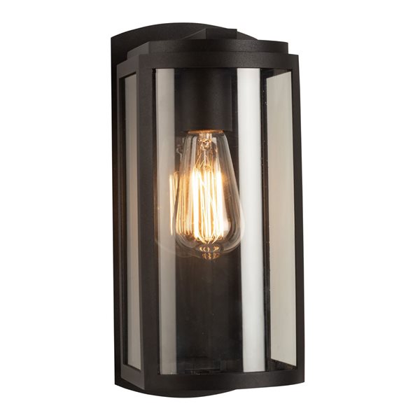 Artcraft Lighting Lakewood 13-in W 1-Light Transitional Outdoor Wall Sconce - Matte Black