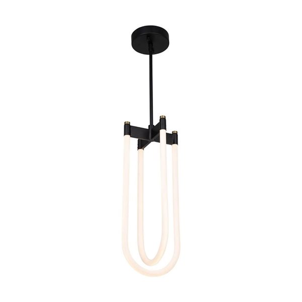 Artcraft Lighting Sunnyvale 12-in H 1-Light Modern Kitchen Pendant LED Light - Brass