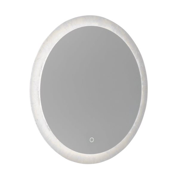 Artcraft Lighting Reflections 23.5-in Round LED Lighted Wall Mirror w ...