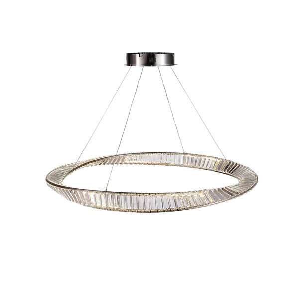 Artcraft Lighting Stella 65 W 39.5-in W Modern Kitchen Pendant LED Light - Satin Nickel