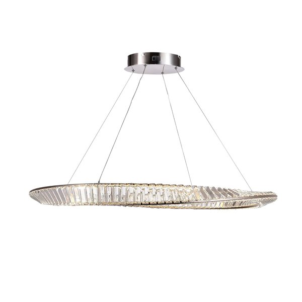 Artcraft Lighting Stella 65 W 39.5-in W Modern Kitchen Pendant LED Light - Satin Nickel