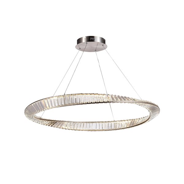Artcraft Lighting Stella 65 W 39.5-in W Modern Kitchen Pendant LED Light - Satin Nickel