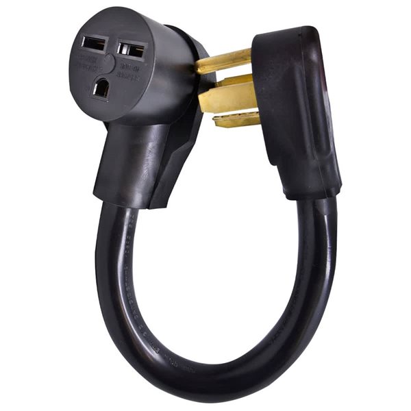 FlexiCord Indoor Cord Adp. Dryer 14-30P Male Right Angle to Heater 6-30R Female