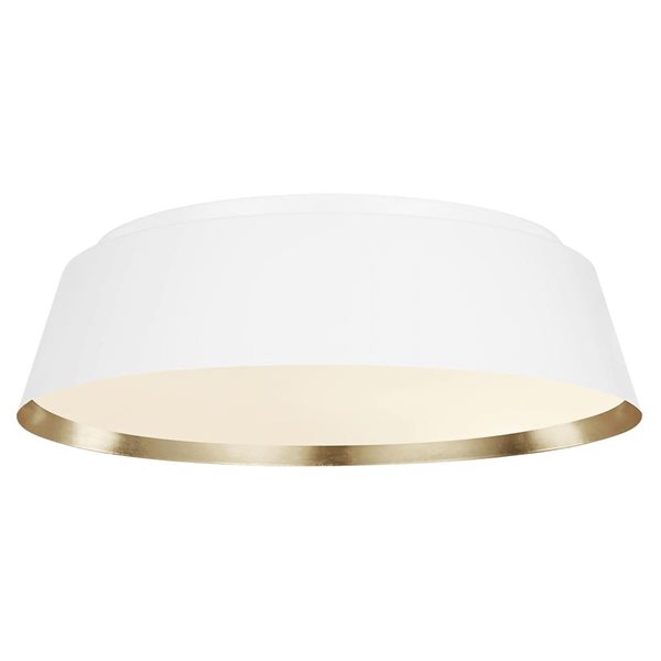 Generation Lighting Asher 4-Light White Large Flush Mount