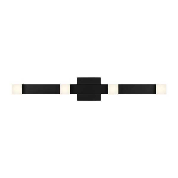 Generation Lighting Brander 1-Light Black Extra Large Vanity Light