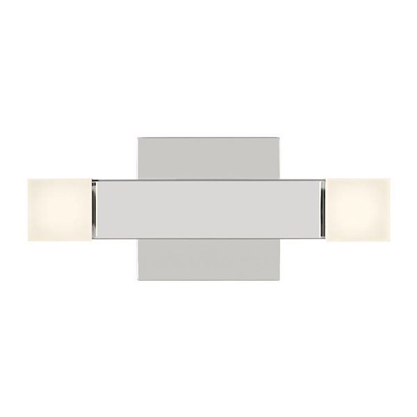 Generation Lighting Brander 2-Light Chrome Medium Vanity Light Bar