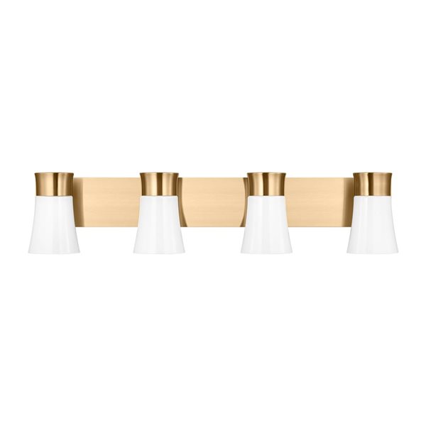 Generation Lighting Roy 4-Light Brass Extra Large Vanity Light Bar