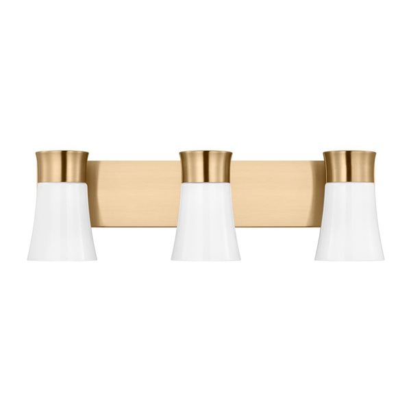 Generation Lighting Roy 3-Light Brass Large Vanity Light Bar
