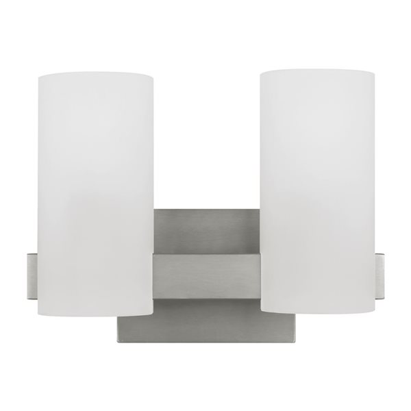 Generation Lighting Rhode 2-Light Steel Medium Vanity Light Bar