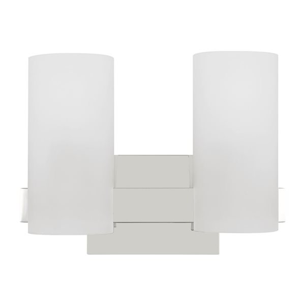 Generation Lighting Rhode 2-Light Chrome Medium Vanity Light Bar