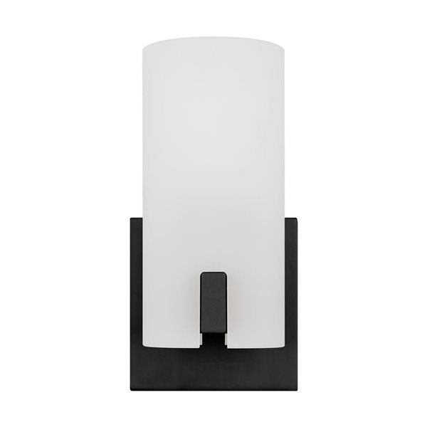 Generation Lighting Rhode 1-Light Black Small Vanity Light