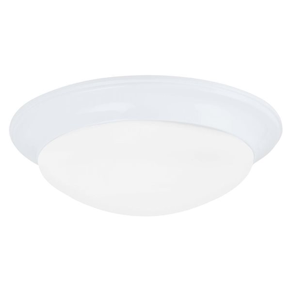 Generation Lighting Nash 2-Light White Ceiling Flush Mount