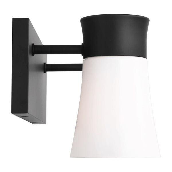 Generation Lighting Roy 2-Light Black Medium Vanity Light