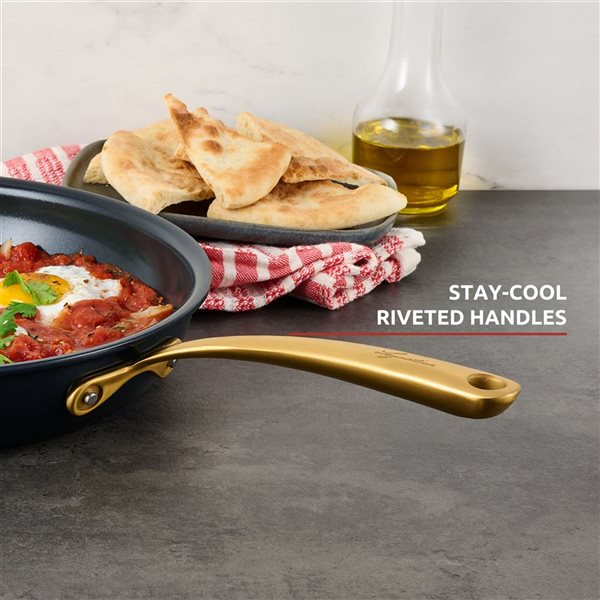 Lagostina Eleganza 2-Piece Ceramic Non-Stick Frypan Set - 26 cm/30 cm