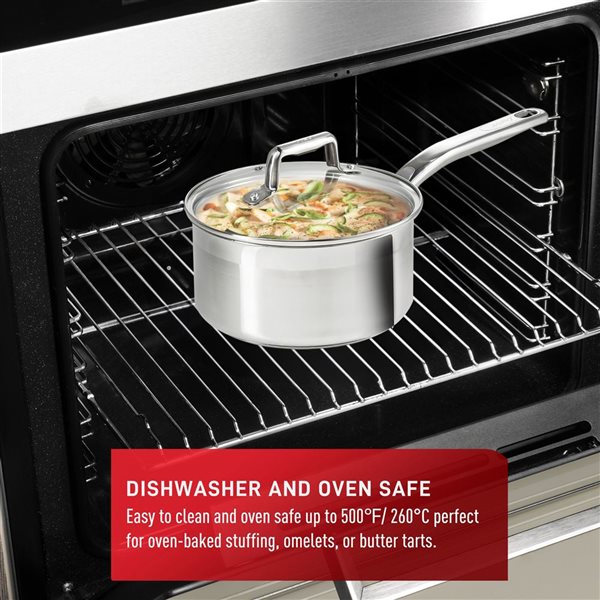 T-fal Stainless Steel 10-Piece Cookware Set - Induction and Oven Safe