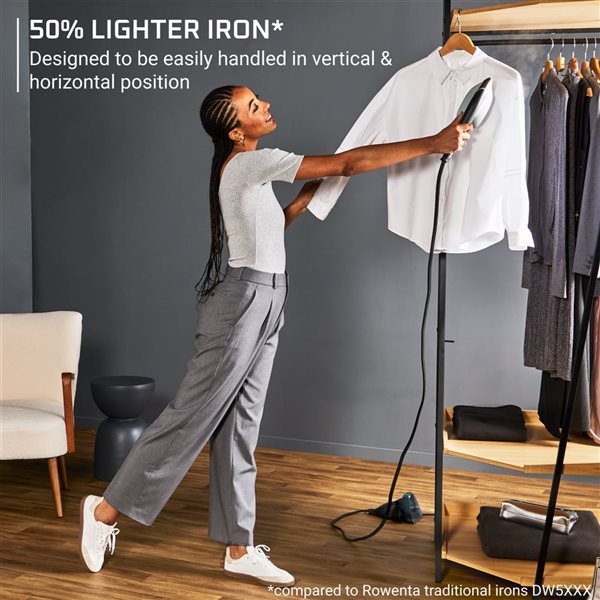 Rowenta Duo Force 1700 W 2-in-1 Steamer and Iron with Ironing Mat - Green