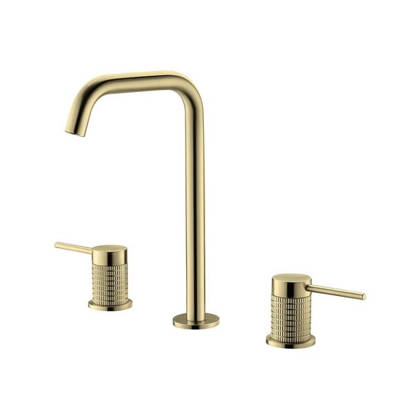 Jade Bath Chantelle Brushed Gold 2-Handle 3-Hole Bathroom Sink Faucet