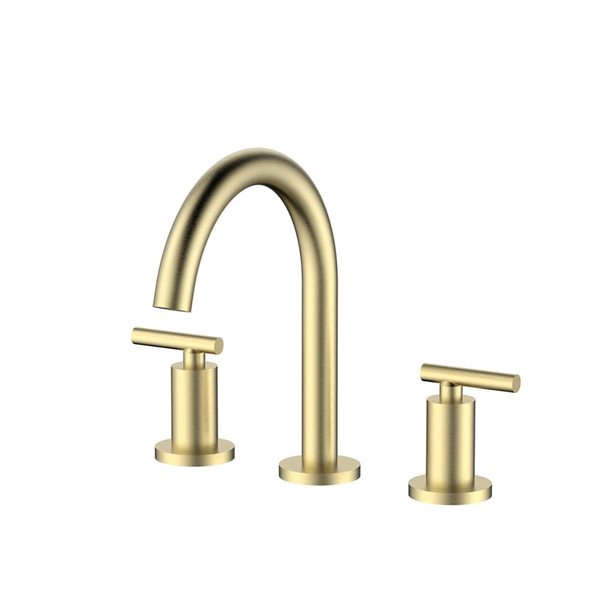 Jade Bath Milan Brushed Gold 2-Handle Three Piece Bathroom Sink Faucet
