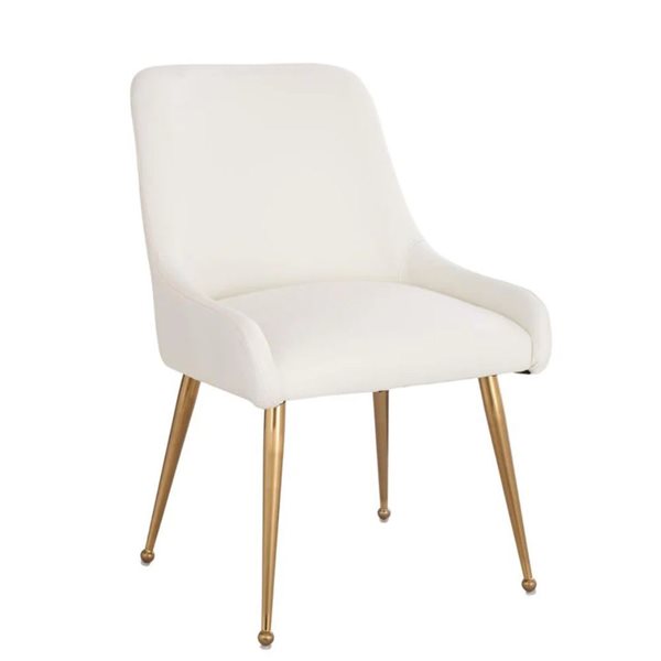 TAKE ME HOME Helen III Chair w/ PU Leather - White