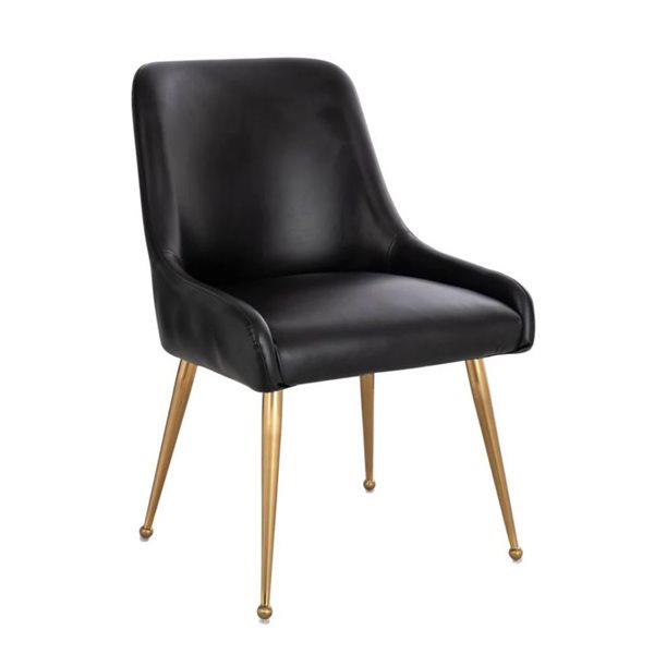 TAKE ME HOME Helen III Chair w/ PU Leather - Black
