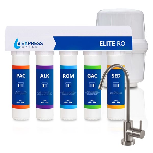Express Water 9 Stage Alkaline and Mineral Boost Filtration Reverse Osmosis Filtration System